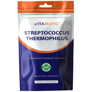 Vitamatic Streptococcus Thermophilus Probiotic Powder 100 Gram 3.5 OZ 100 Servings Digestive Health Support