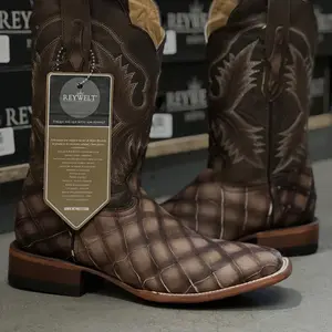 Fish Print Cafe Rustico Color Botas Vaqueras de Mexico Western Boots Western Ranch