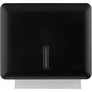 Paper Towel Dispenser Wall Mount (Black), Folded Hand Towel Dispenser for (Holds up to 300 Towels), Commercial Paper Towel Holder, Trifold Paper Towels Dispenser