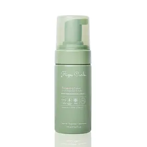 Rizos Curls Thickening Foam: 2-in-1 Treatment + Styler Made with L-Arginine, Oat Straw Extract, Arnica, Saw Palmetto