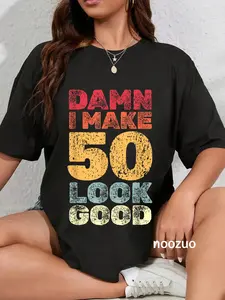 100% Cotton 50 Year Old I Make 50 Look Good I 50th Birthday T-Shirt