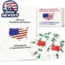 STICQUE 2026 US Citizenship Bilingual Flash Cards - 1 Set Durable 128 Q&A Study Guide (English-Spanish) for USCIS Prep, Compact On-the-Go Tool for Efficient Studying, Grasp Concepts Faster