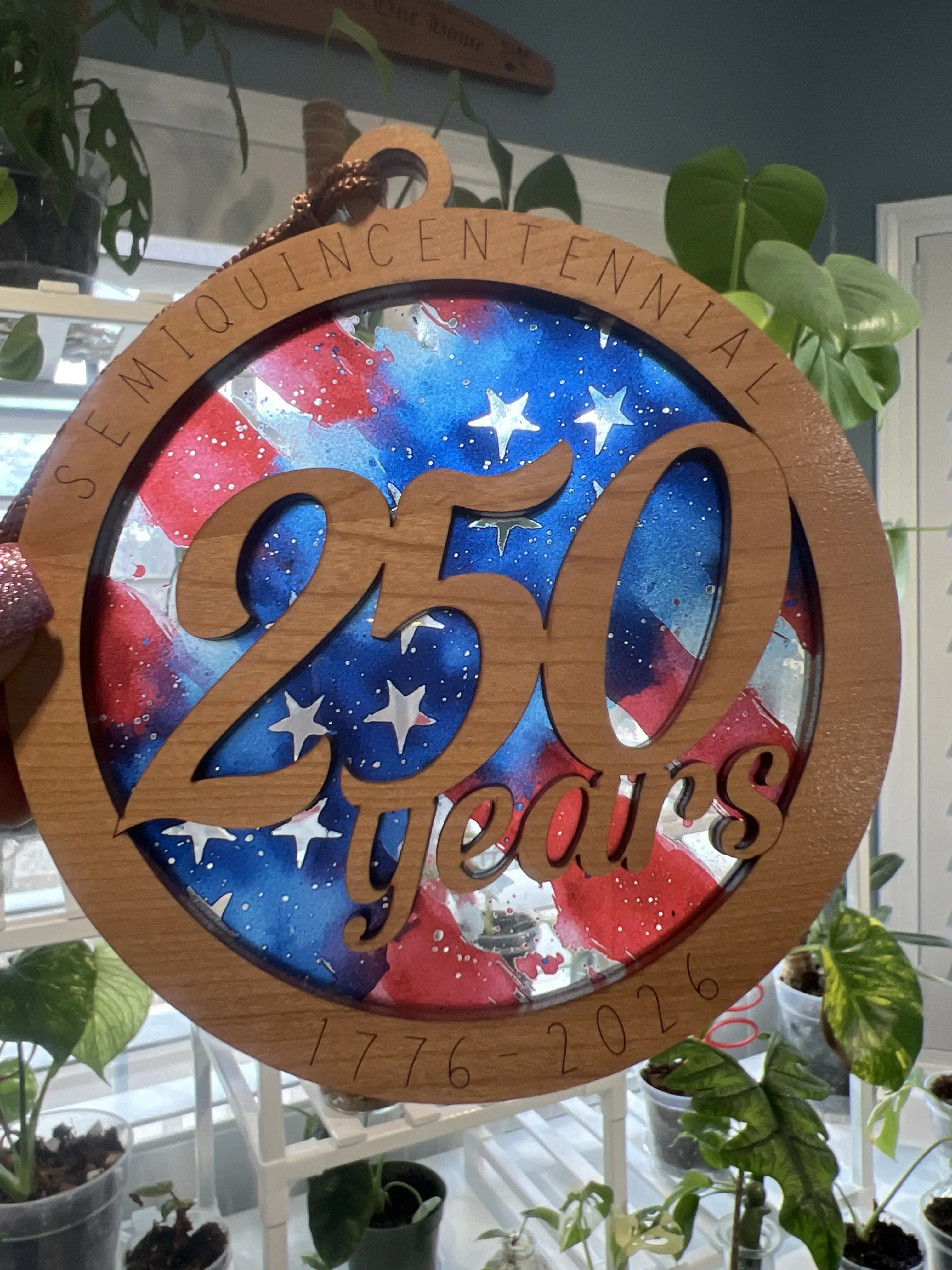 250th Anniversary Suncatcher for Sunny Window