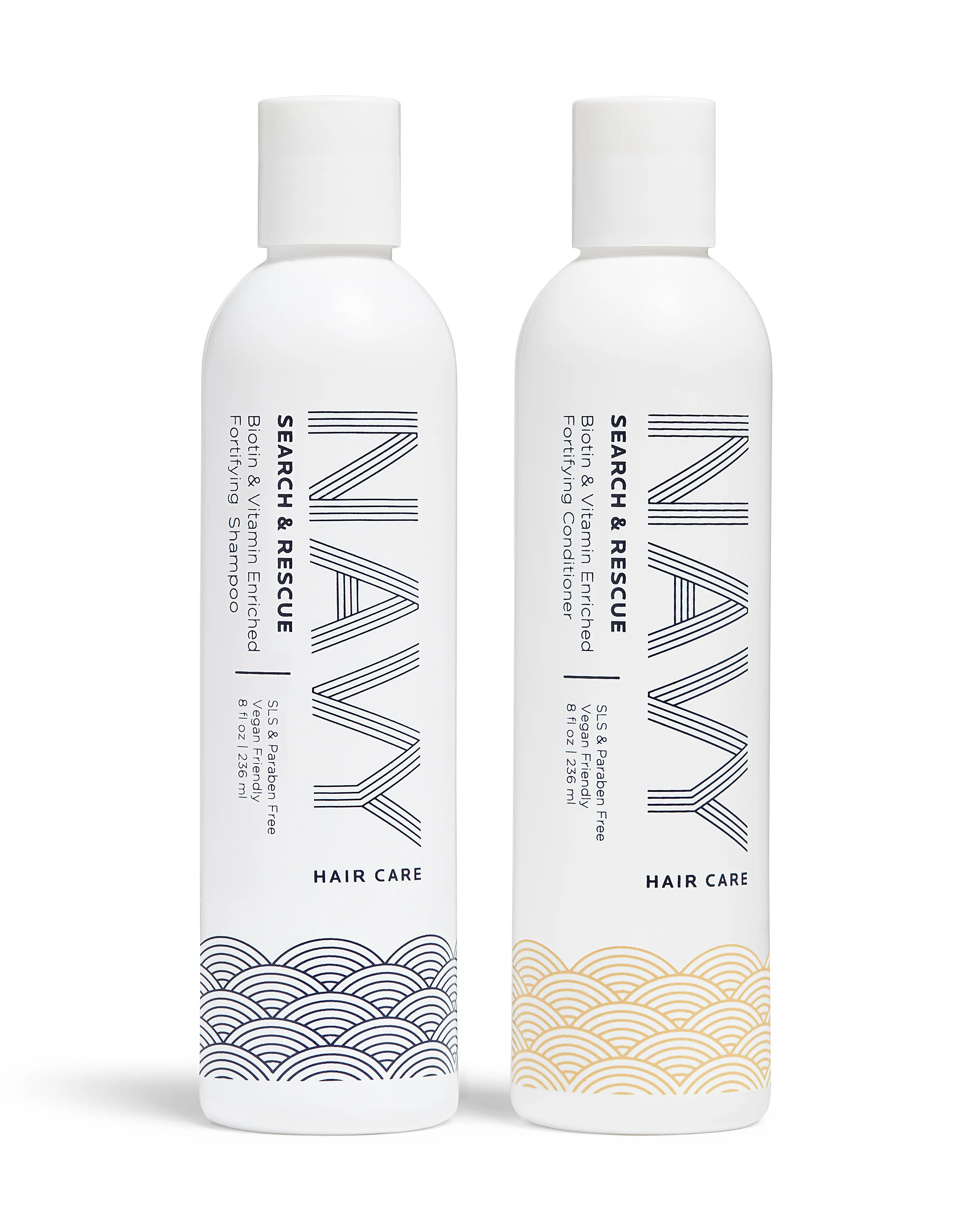 Search & Rescue Biotin Shampoo & Conditioner Set – Strengthening Duo for Damaged, Dry & Thinning Hair – Sulfate-Free, Vegan & Color-Safe with Pro-Vitamin B5, Rosemary & Coconut Oil – 8 oz Each