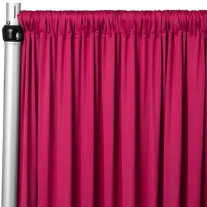 4-Way Stretch Spandex Drape Panel | 15ft x 65in | Single Rod Pocket | 13 Colors