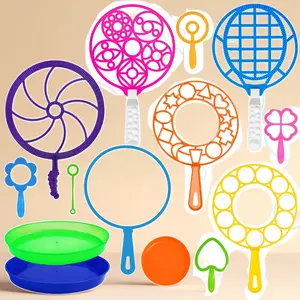 Bubble Wands Set Bulk – Giant Bubble Maker with Tray, Large Fun Toy for Kids & Adults, Outdoor Summer Playtime, Party Favors, Birthday Games & Gift Activities