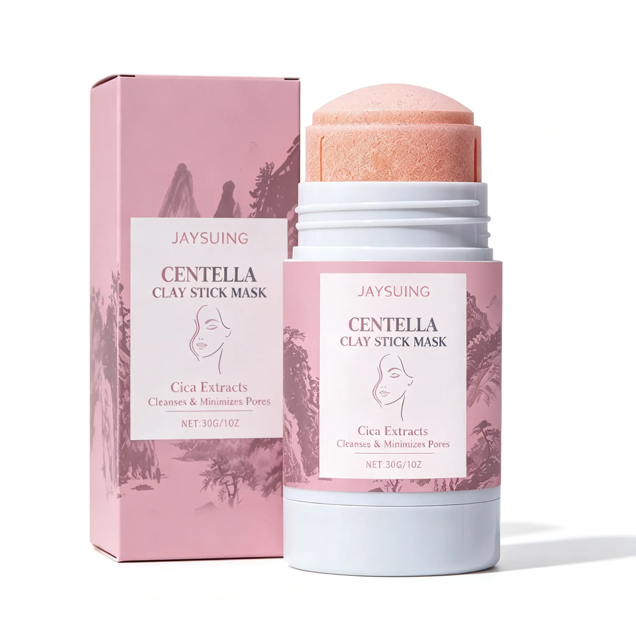 Centella Clay Stick Mask - 35G Gentle Cleansing Exfoliator, Pore-Minimizing Refreshing Smear-On Mud Mask, Perfumed Turmeric-Infused Skin Repair for Daily Facial Skincare Clay Stick Mask Clay Stick Clay Mask Exfoliant