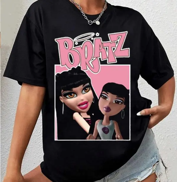 Bratz Rock Angelz Vintage Y2K Shirt Fashion Dolls Yasmin Cloe Fan Favorite Graphic Tee YY130507