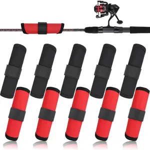 10 Pcs Fishing Lure Wraps - Hook & Lure Protectors Covers for Safe Bait Storage - Rod Covers, Bait Shield with Hook and Loop Fastener - Fishing Accessories