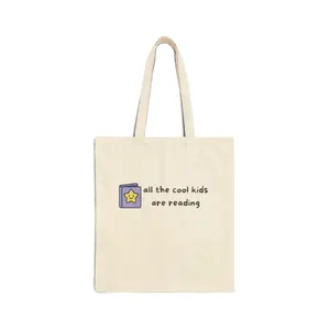 Librarian on Duty | all the cool kids are reading Tote Bag | bookworm design, reading theme