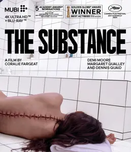 The Substance  [4K ULTRA HD BLU-RAY MOVIE] 4K Mastering, Ac-3/Dolby Digital, Sign Language, Subtitled