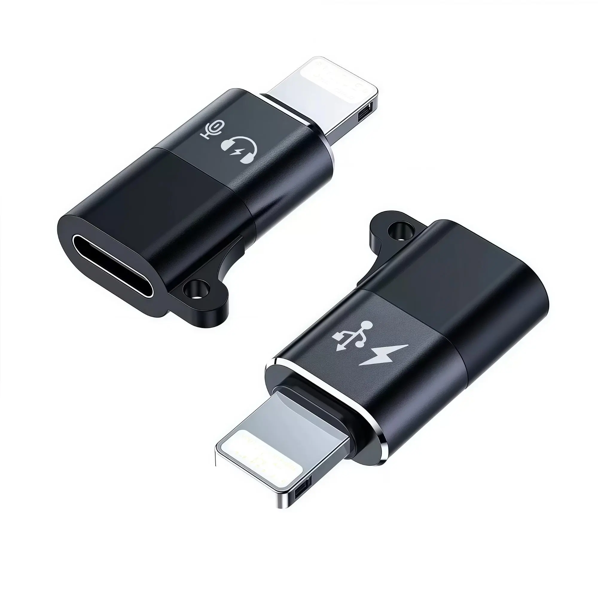 Lightning Mic Mini Mobile Adapter, USB Drive Transfer, Flash Drive, OTG Bidirectional Transfer, Supports Live Streaming, Ideal Choice for Mobile Video Shooting, Data Transfer