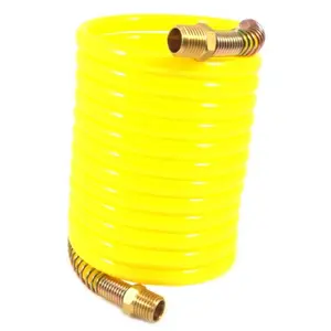 Forney Industries  Recoil Air Hose, Yellow - 0.25 in. x 12 ft.