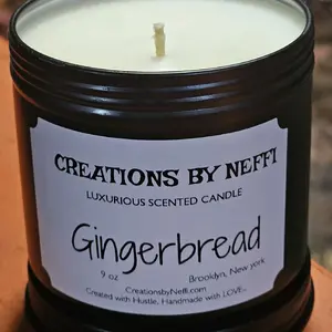 Gingerbread Scented Candle 9oz - Perfect for Home Decor and Freshening - Freshener