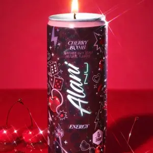 Alani Cherry Bomb Candle - Decorative Energy Candle with Natural Flavors for Home Ornaments