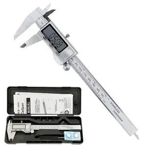 6 Inch Digital Caliper, Large LCD Display Electronic Caliper, Inch/mm Conversion Electronic Caliper Tool, Durable Precise Measuring Tool, Metal