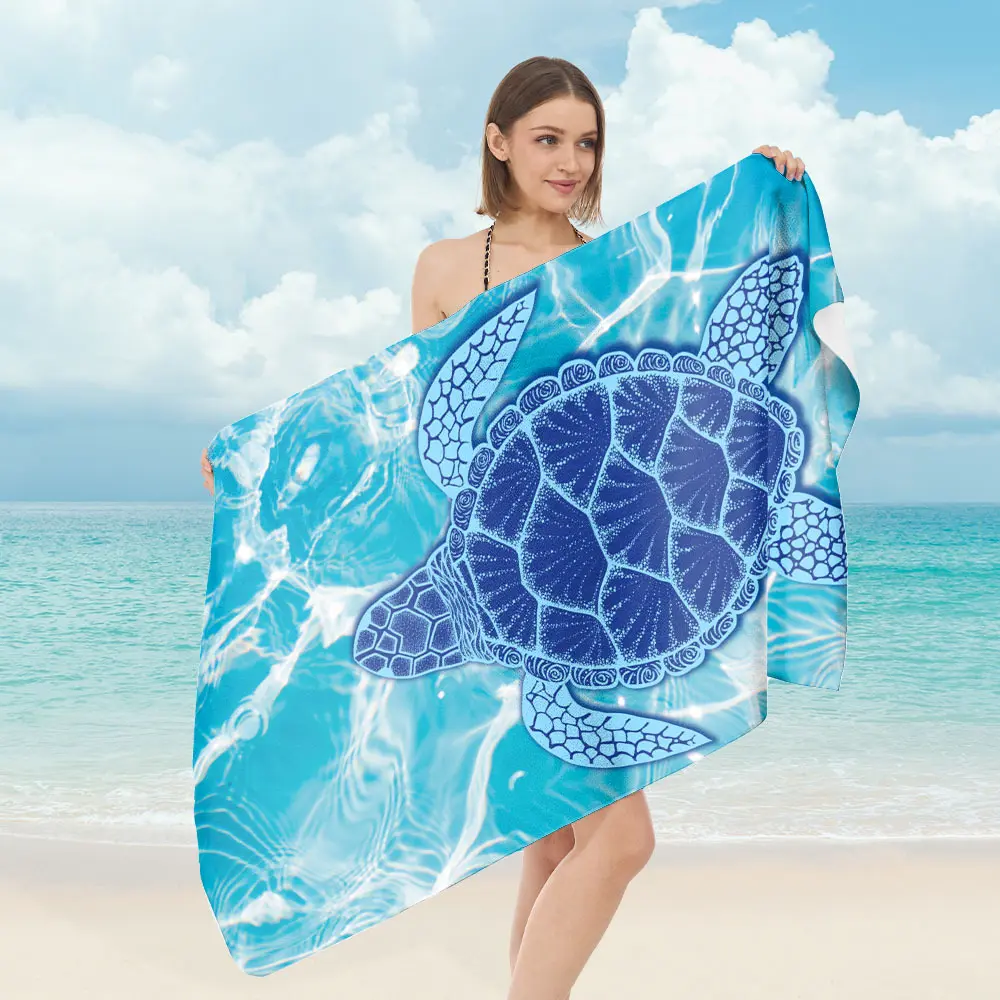 75 * 150CM blue turtle