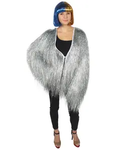 Unisex Thin Tinsel Jacket – Extra Dense, Loose Fit for Festival Fun, Multiple color, Multiple Size
