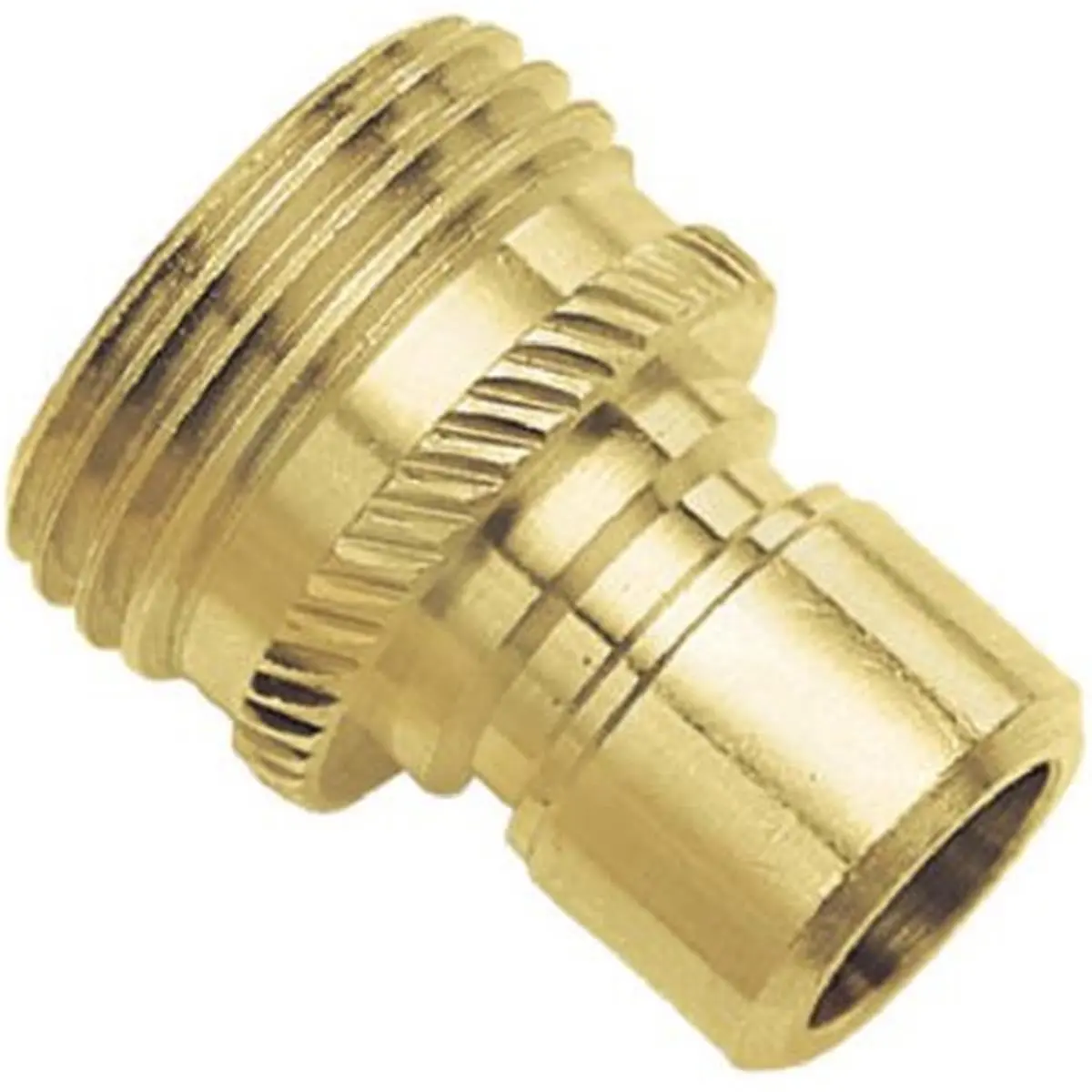 Fiskars Green Thumb Solid Brass Garden Water Connector - Heavy-Duty, High-Quality Durable Male Hose Attachment Part for Home Improvement Watering, Irrigation System Parts & Connectors with Stability