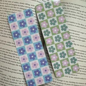 Checkered Flower Bookmark Bundle