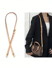 Leather straps for LV, Replacement Crossbody Bags Strap, Purse Straps Replacement, Crossbody Shoulder Strap Kit, the Color 100% match the original bag, Adjustable Shoulder Strap for LV Speedy 20/25 and more, Easy Installation, Suitable for Daily Use