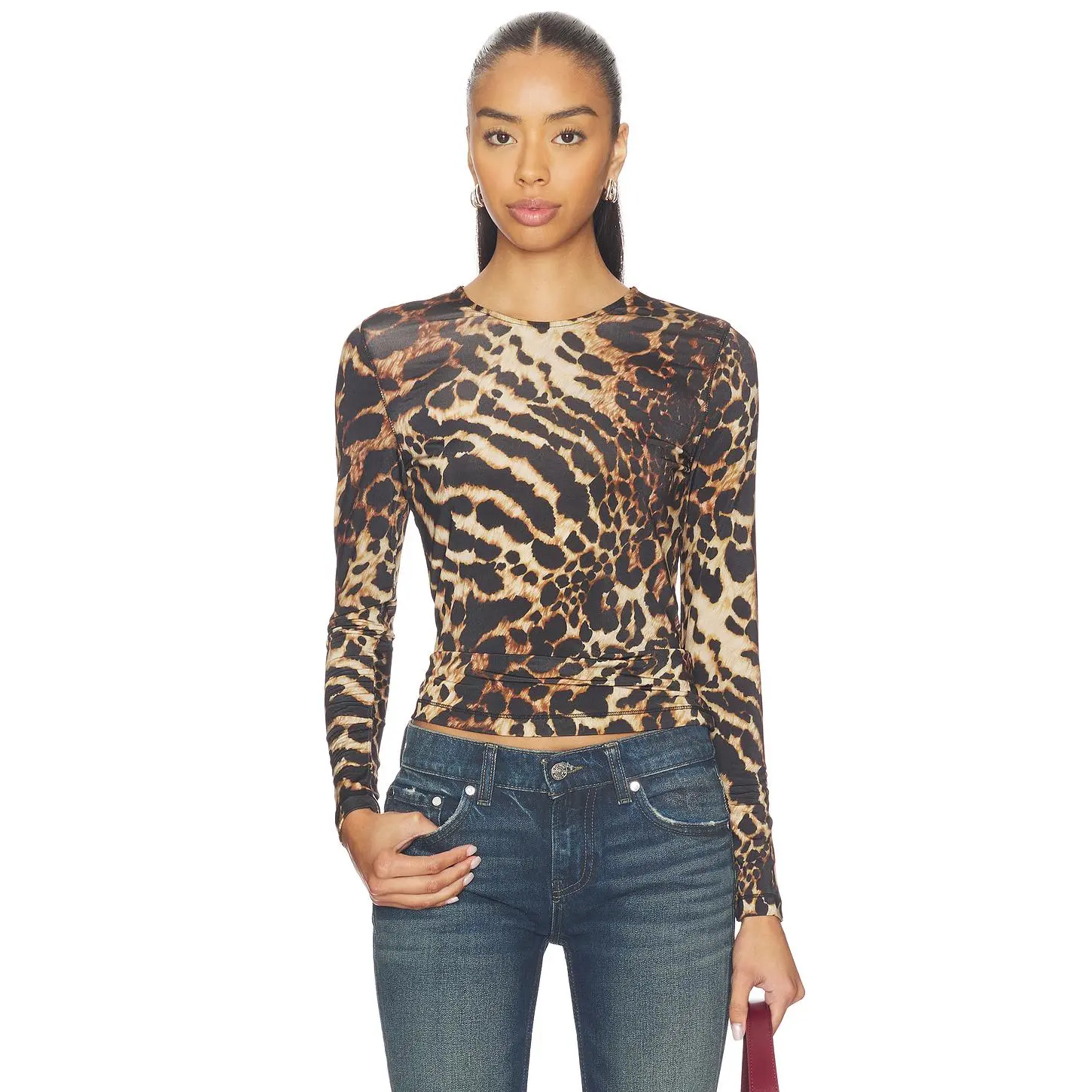 ALLSAINTS Katlyn Top in Pardus Honey Brown