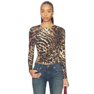 ALLSAINTS Katlyn Top in Pardus Honey Brown