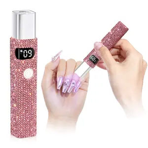 CHRISTINE SHELLY Mini Nail UV Light for Gel Nails,Portable 3W Purple Handheld Led Nail Lamp，Professional USB Nail Dryer for Curing Gel Nail Polish Nail Glue Lamp with Type C for DIY at Home Nail Salon（Pink）