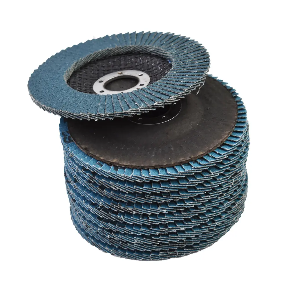 Premium Zirconia Abrasive Rotary Flap Grinding Discs, 4.5 inches x 7/8 inches, 40/60/80 Grit, T29 Fit, Abrasive Material, 10/50/100 Pcs Multi-Pack for High-Speed Cut, Cleaning and Finishing