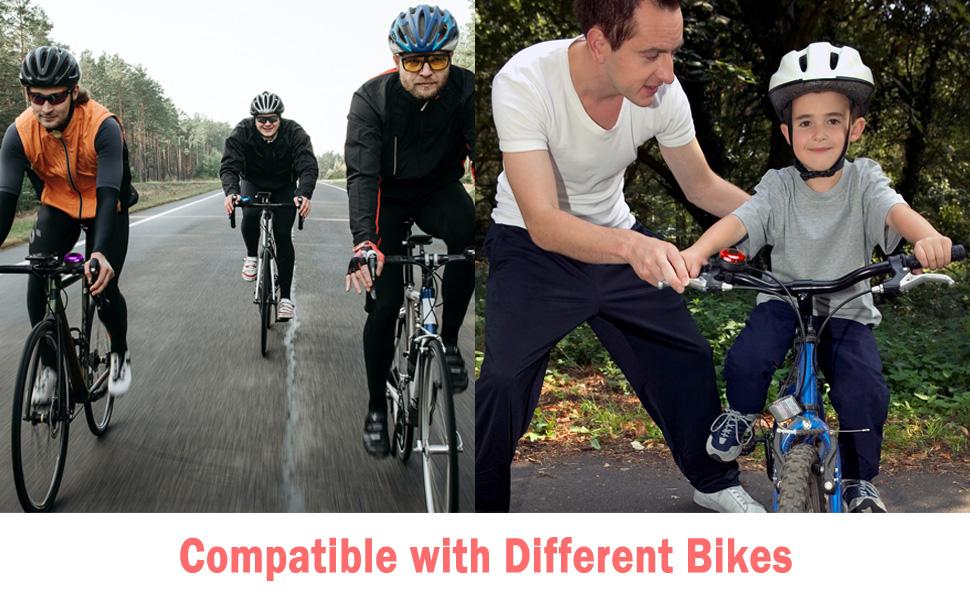 Classic Aluminum Bike Bell with Loud Crisp Clear Sound Fits Most Mountain and Road Bikes for Adults and Kids Blue Finish