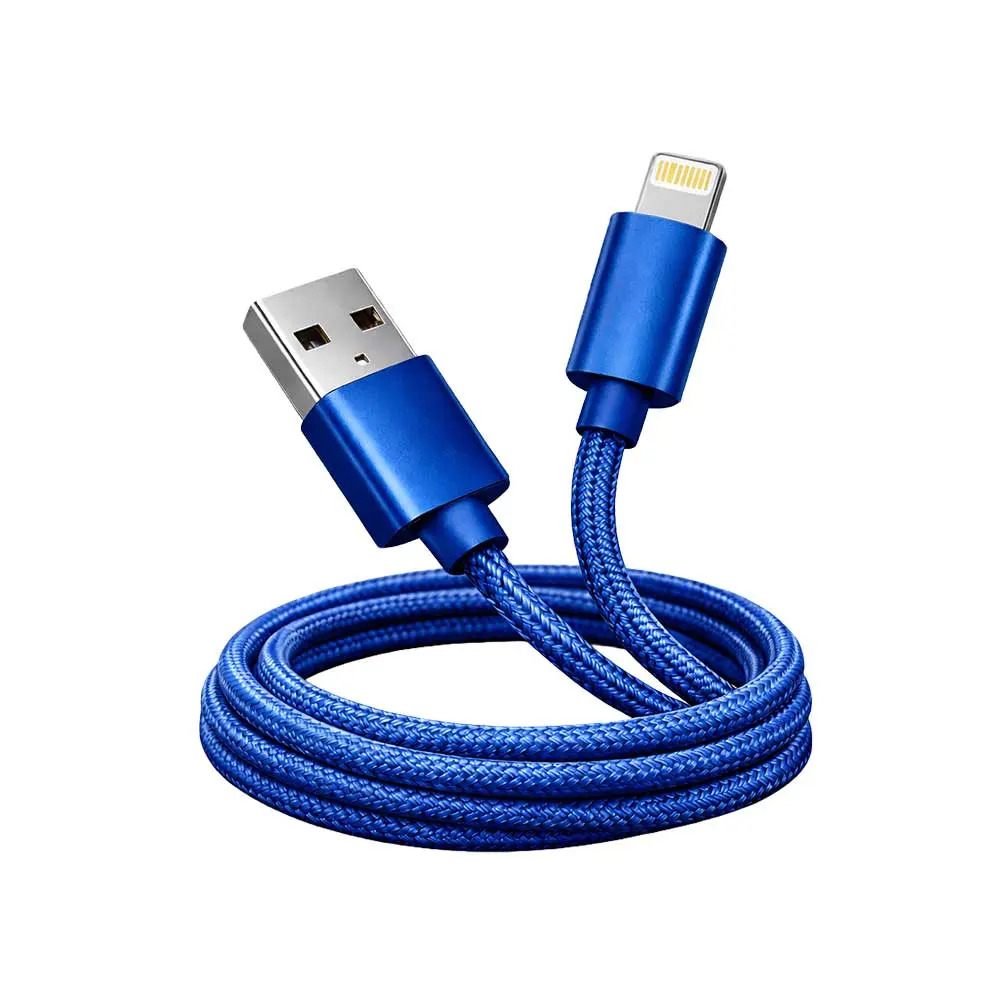 CBTEK MFi Lightning to USB-A Charging Cable – 4 ft Durable Sync Black