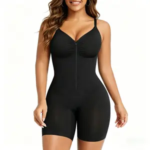 MUSE Theory Women Tummy Control Shapewear Bodysuit Zip Up Ultra Stretch Breathable Mesh Design Customizable Fit Theory