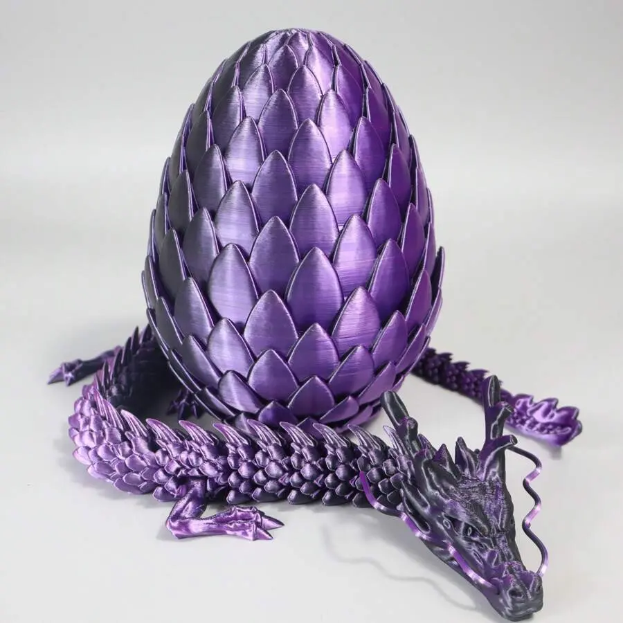 18cm Egg + 60cm Dragon - Black Purple