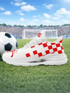 Men's SUI Sporty Checkered Design  Running Shoes, Stylish Breathable Performance Sneakers, Comfortable Wide Fit Daily Trainers