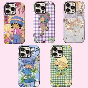 Strawberry Shortcake Cartoon Phone Case Compatible for iPhone 17Air 16Promax 15 14 13 12 11 and for Samsung S22-S26 Gift for Teens & Fashion Lovers anime fan cover