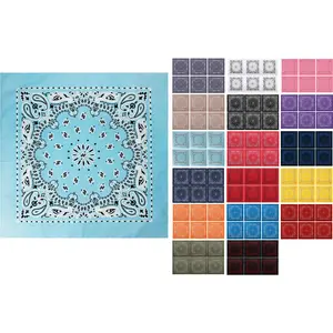 ARMYU 3-Pack Trainmen Paisley Jumbo Military Bandana Head Scarf Do-rag 100% Cotton Bandanna Face Cover 27"