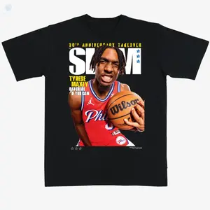 SLAM Cover Tee - Tyrese + Maxey (SLAM 248), Unisex Fit for Men and Women
