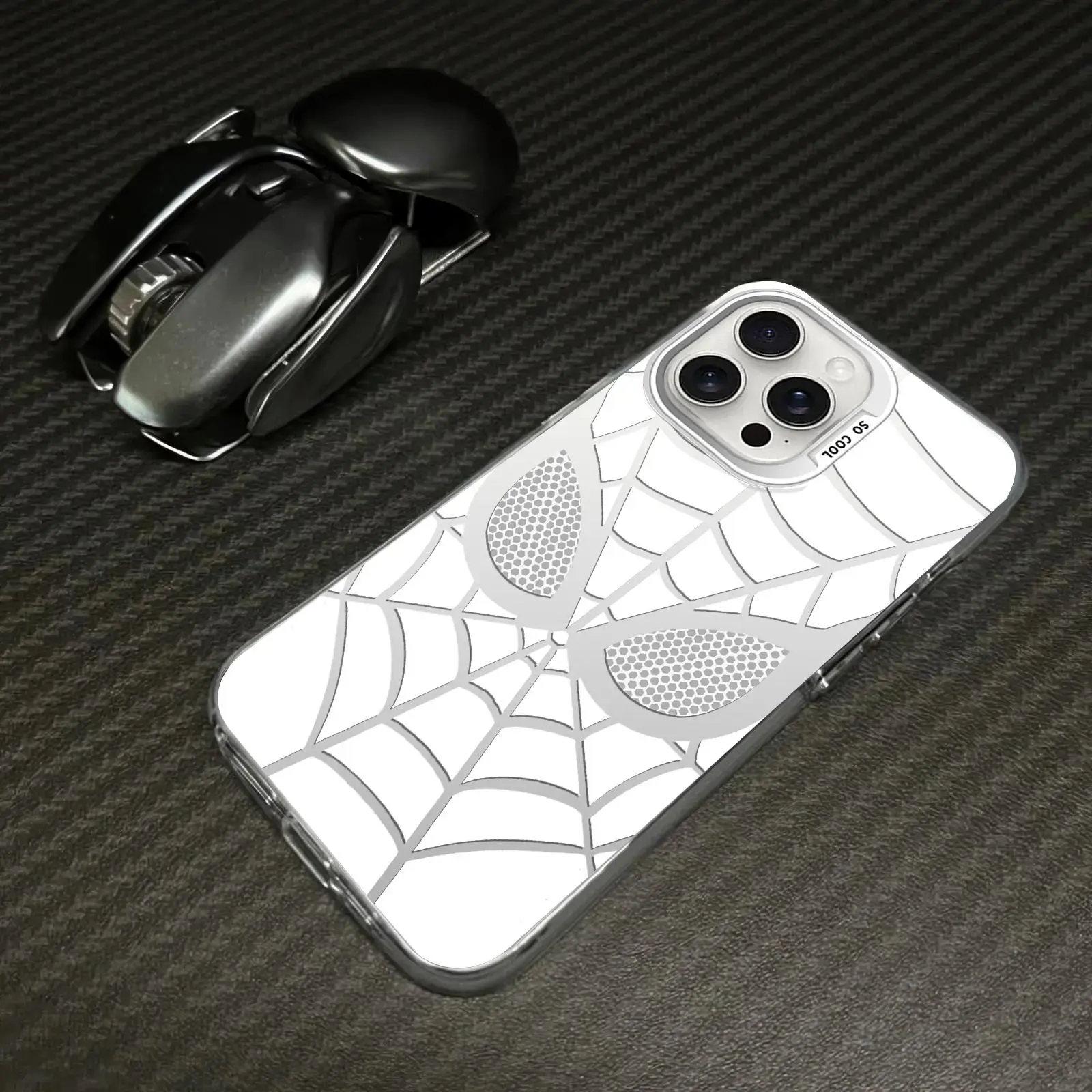 Classic Cool Grid Pattern IMD Laser Smartphone Case - Heavy Duty Protection Shockproof Military-Grade Anti-Drop Cellphone Accessory for iPhone 17 Air,16 Pro Max,15,14 Plus,13,12,11 Plus