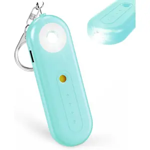 Rechargeable Personal Safety Alarm for Women - 130dB Self Defense Keychain Alarm Whistle with SOS Strobe Light, Low Battery Notice - Security Protection Devices for Kids Elderly College Essentials