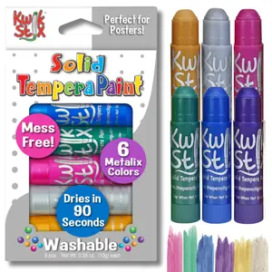 Kwik Stix Paint Sticks, Set of 6 Metalix Colors