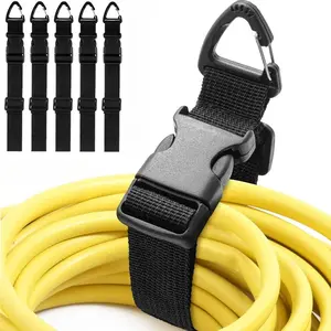 5pcs Adjustable Extension Cord Organizer, Durable PP Cable Holder, Cable Management Clips, Ideal for Workshop & Garage, Space-Saving Design