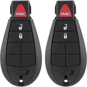 Remote Key Replacement Key Fob for Jeep Cherokee 2014 2015 2016 2017 2018 2019 2020 GQ4-53T (4A Chip) 68105081 Three-Button 433MHz (2-Pack) (3-Pack)