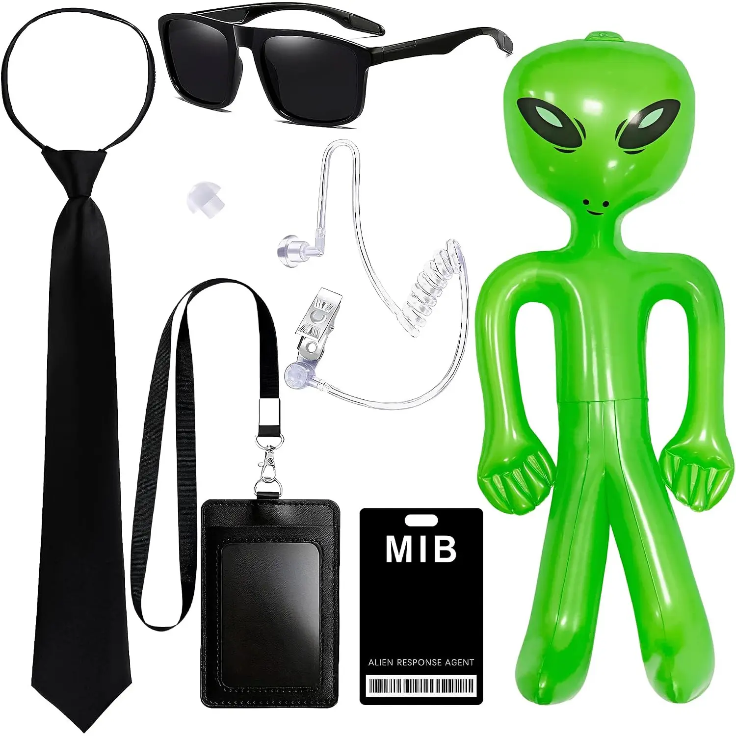 MIB Agent Costume Accessories, Secret Service Costume Spy Costume Set for Men Women Kids for Halloween Cosplay