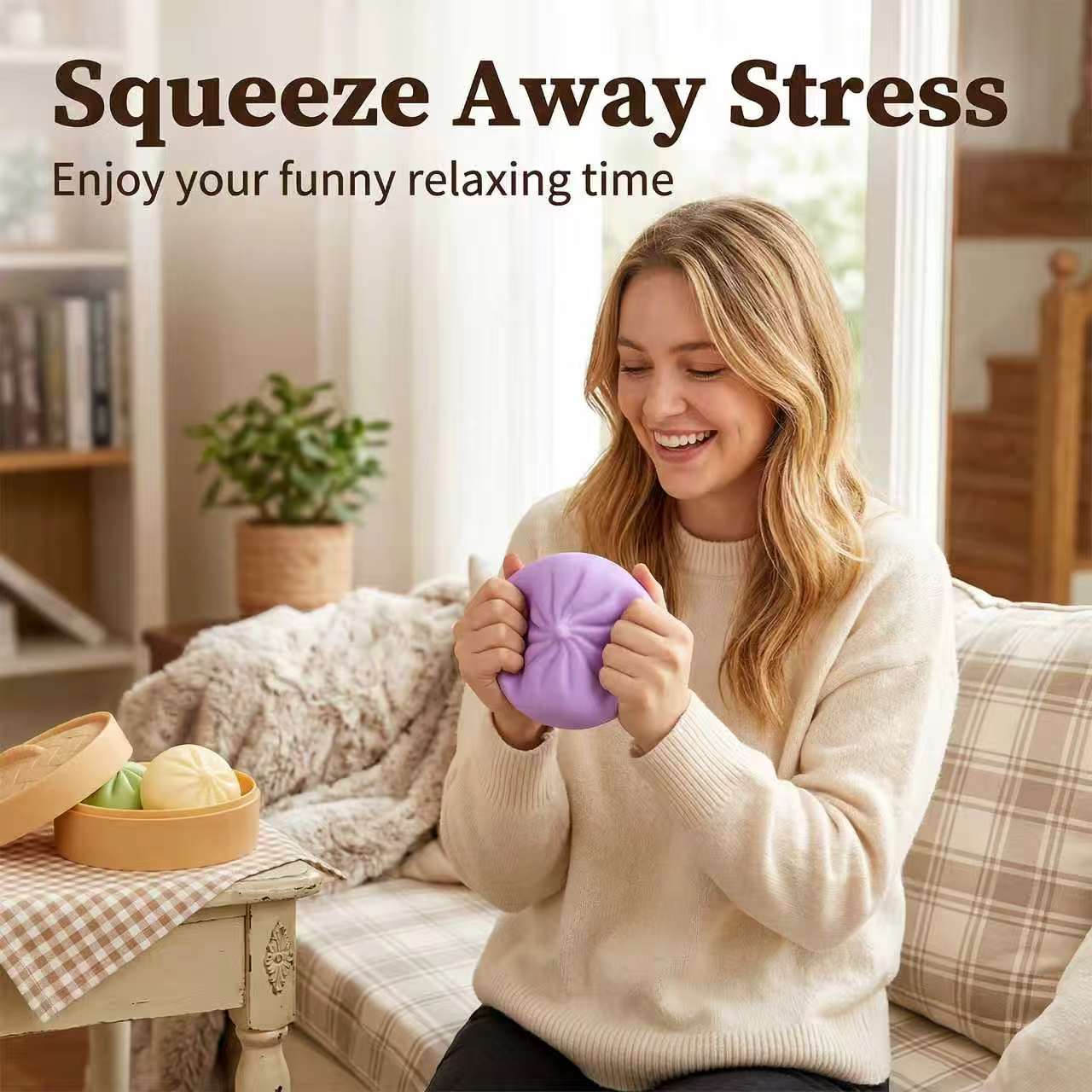 Jumbo Rainbow Glitter Dumpling Squishy Stress Ball -2026 Trending Soft Stretchy Food-Shaped Fidget Models,Party Gifts, Valentine's Day gifts Decompression SqueezeMultifunction, teen girl gifts, gifts for boyfriend, teacherappreciation gifts