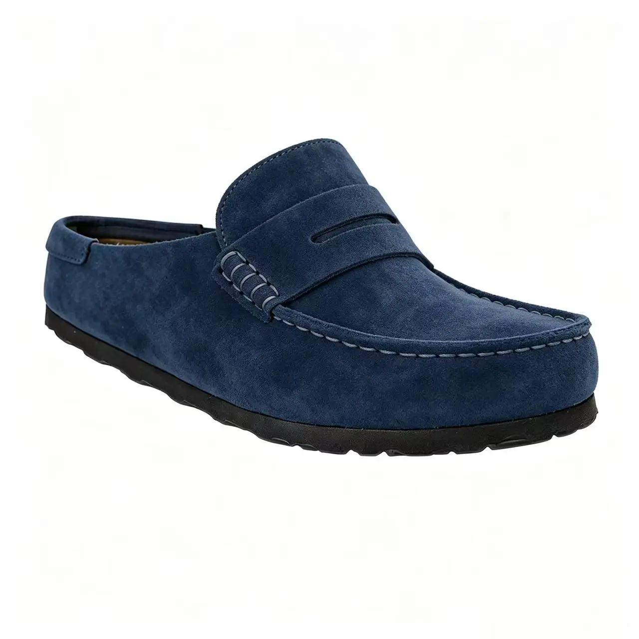 NEW PINNIP mens genuine suede snow loafer in navy Buy Prospero Navy Loafers - Premium Loafers for Men | Horton main image 4