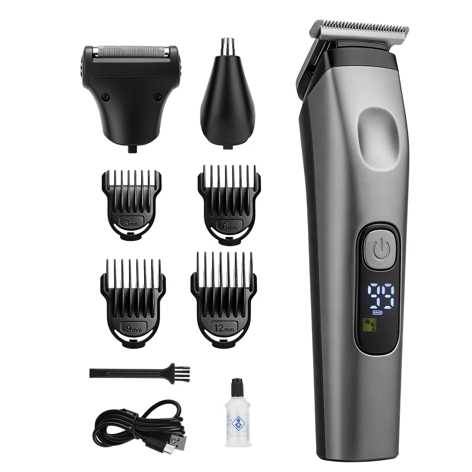 Beard/Hair Shaver for Men - All-in-One MensGrooming Kit with Trimmer for Beard, Nose,face, Cordless Hair Clippers Electric Razor ForThe Whole Family,Perfect Mens Gift