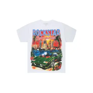 Jhaezar White Oversized Graphic T-Shirt