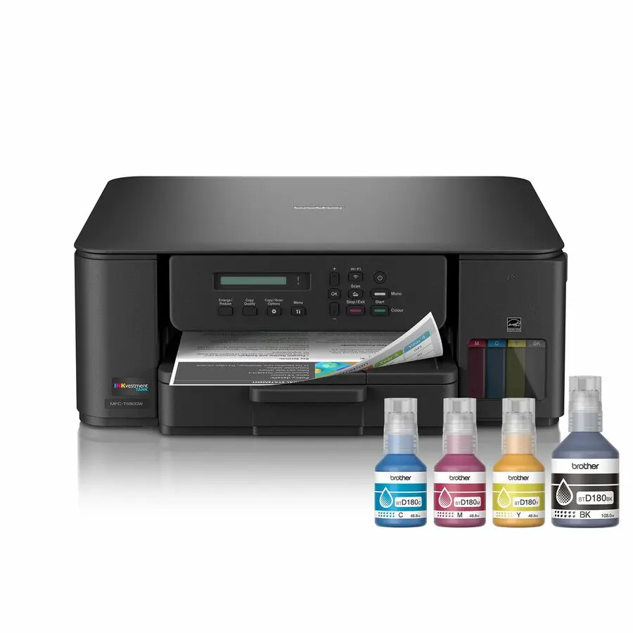 Brother BRTMFCT580DW 2400 x 1200 Resolution All-in-One Color Inkjet Printer