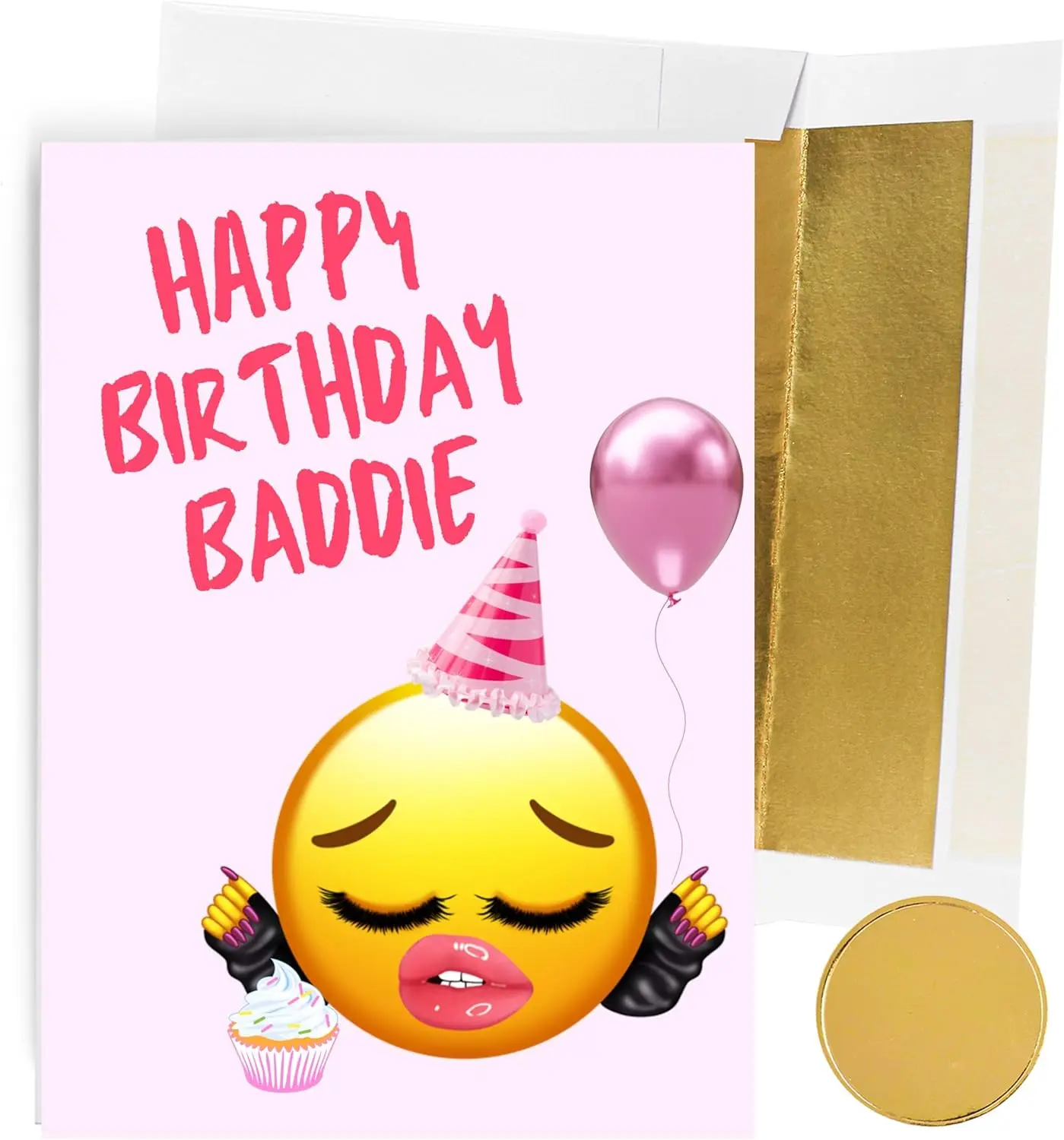 GIFTING GIGGLES Happy Birthday Card for Women - Best Friend, Sister, Mother, Daughter - Bday Card for her - BADDIE meme - 13th 16th 18th 21st 25th 30th 40th 50th