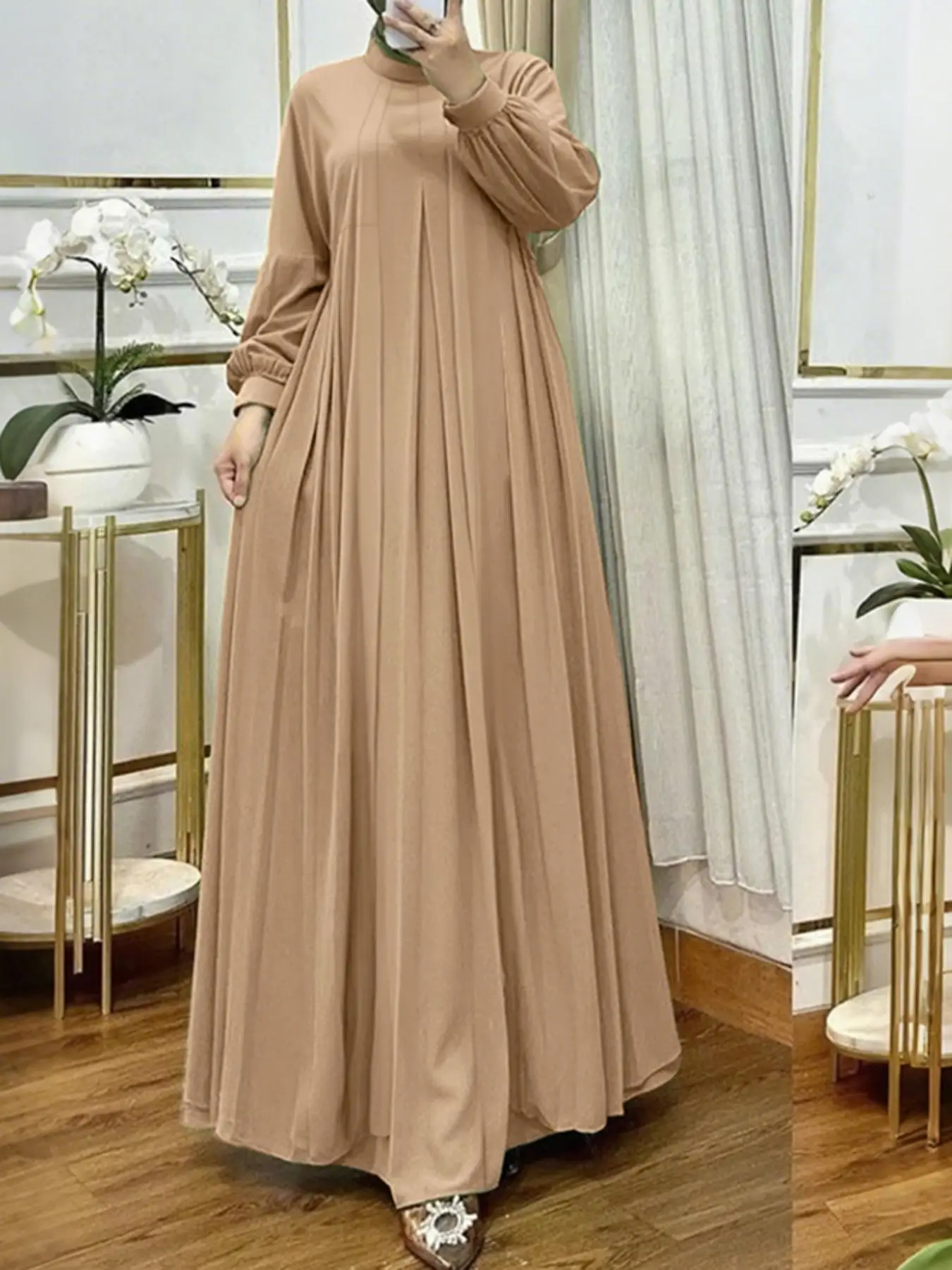 Women's Solid Color Dress, Casual Fashion Cozy Dress for Daily Outdoor Wear, Ladies Clothes for Summer